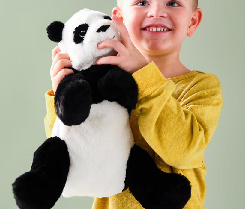 Kramig Panda Soft toy, white/black, 11 ¾ "