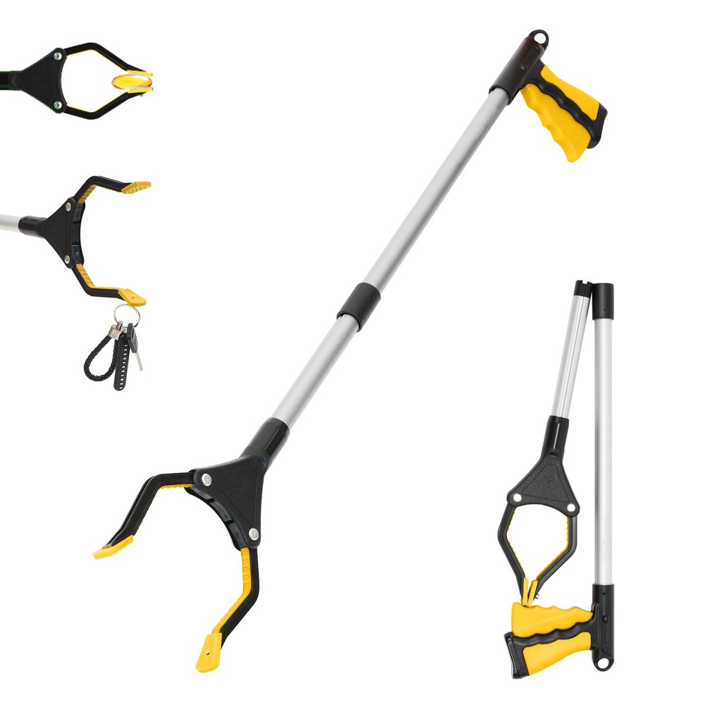 32" Foldable GrabRunner Reacher Grabber with Strong Magnetic Tip