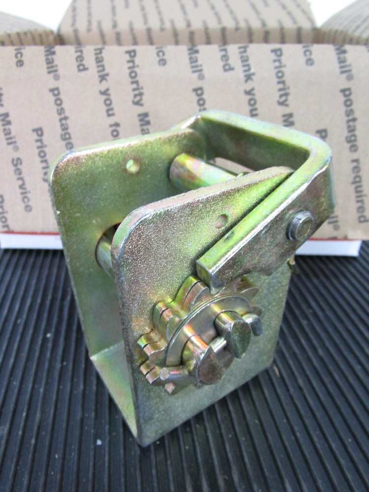 6pc Lashing Winch Binder Flatbed Truck Trailer Tie Down 2" Strap Bottom Mount