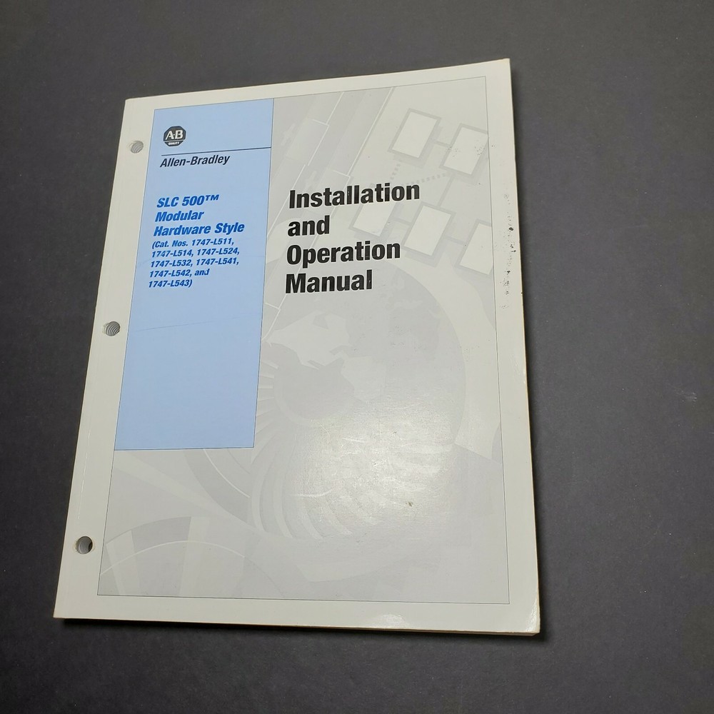 Allen-Bradley SLC500 Modular Hardware Style Installation and Operational Manual