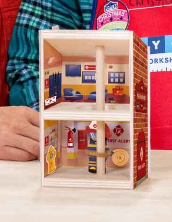Lowe’s Play Firehouse DIY Kids Workshop Kit With Patch October 2025 NEW!