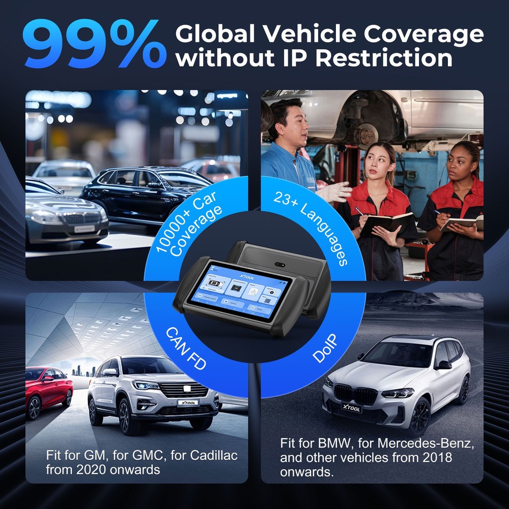 XTOOL IP819 Car Bidirectional Scanner Full System Diagnostic Tool ECU Coding 39+