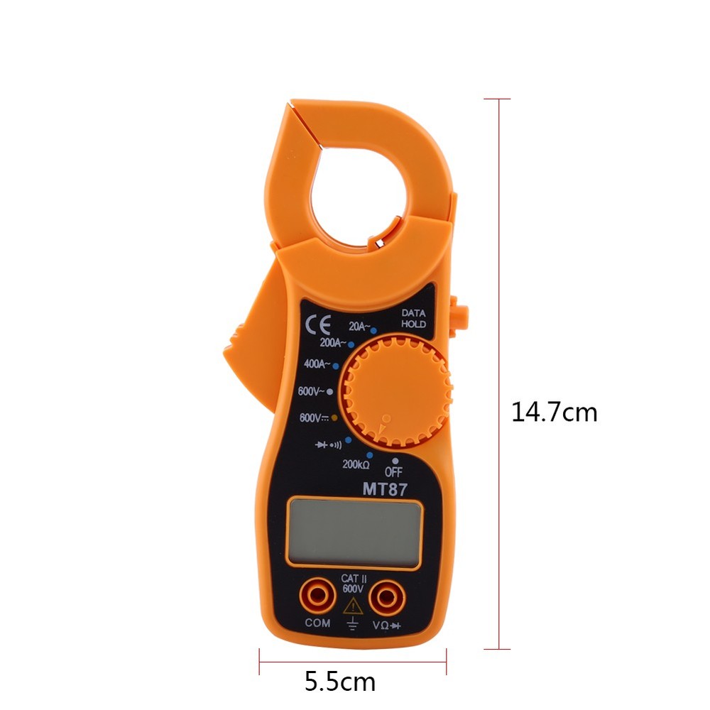 Digital Clamp Multimeter AC DC Voltmeter Ammeter Ohmmeter Volt Tester LCD Meter