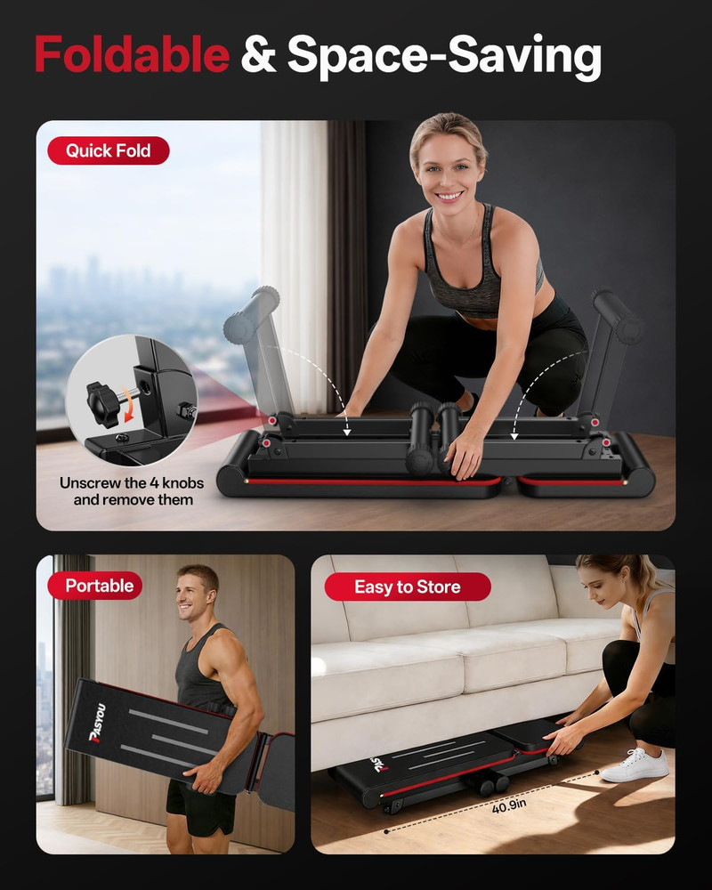 Adjustable Flat Weight Bench, Foldable Bench Press for Home Gym, Multi-Angle Inc