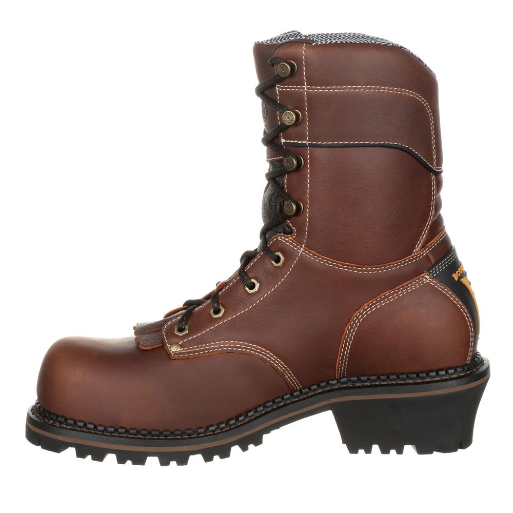 Georgia Boot AMP LT Logger Composite Toe Waterproof Work Boot GB00236 - Durable