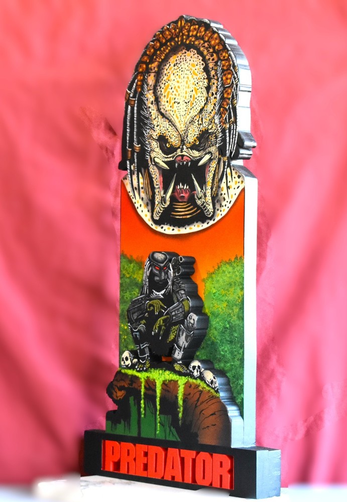 Predator Hand Crafted 3D Wooden Diorama Wall Décor