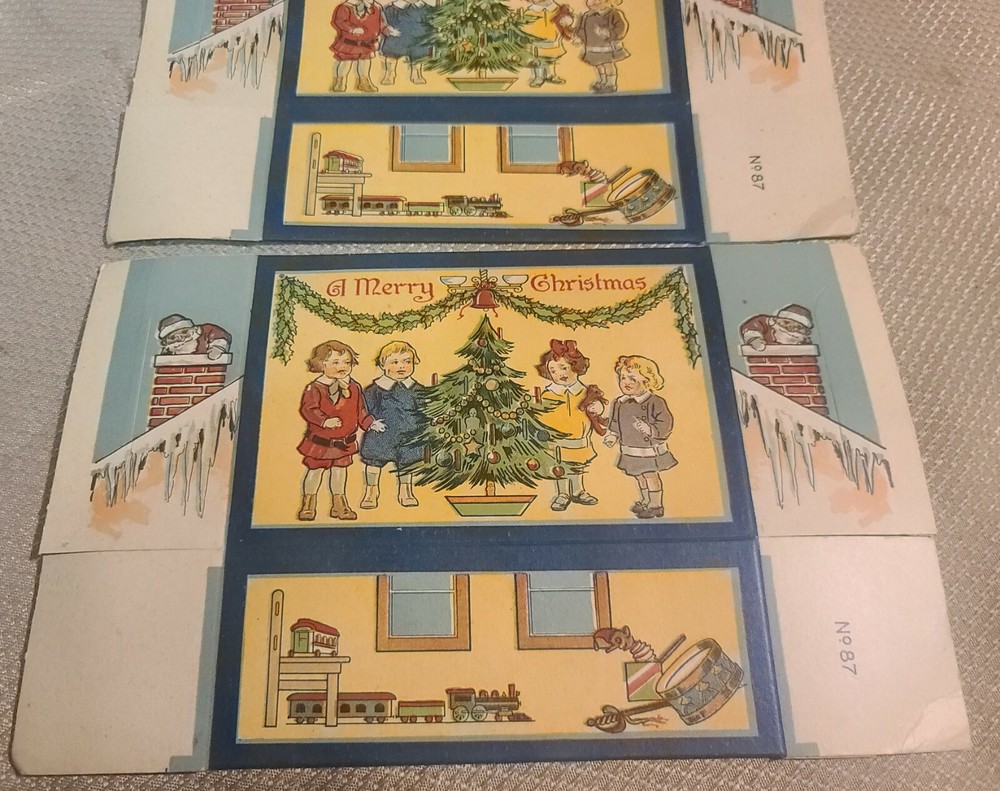 Vintage 1950's Christmas Cardboard Gift Boxes