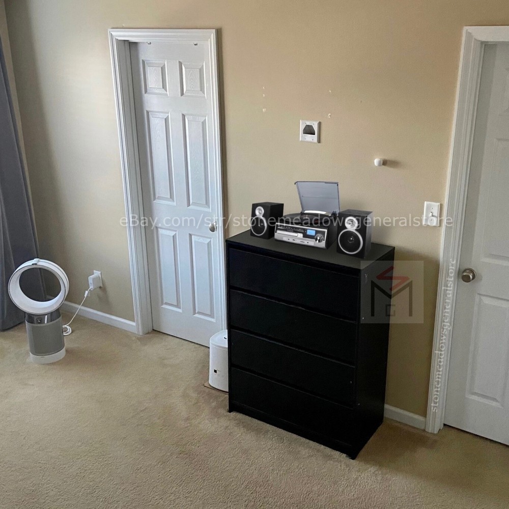 Trexonic 3-Speed Turntable Stereo System Record CD Player w FM Bluetooth AUX USB