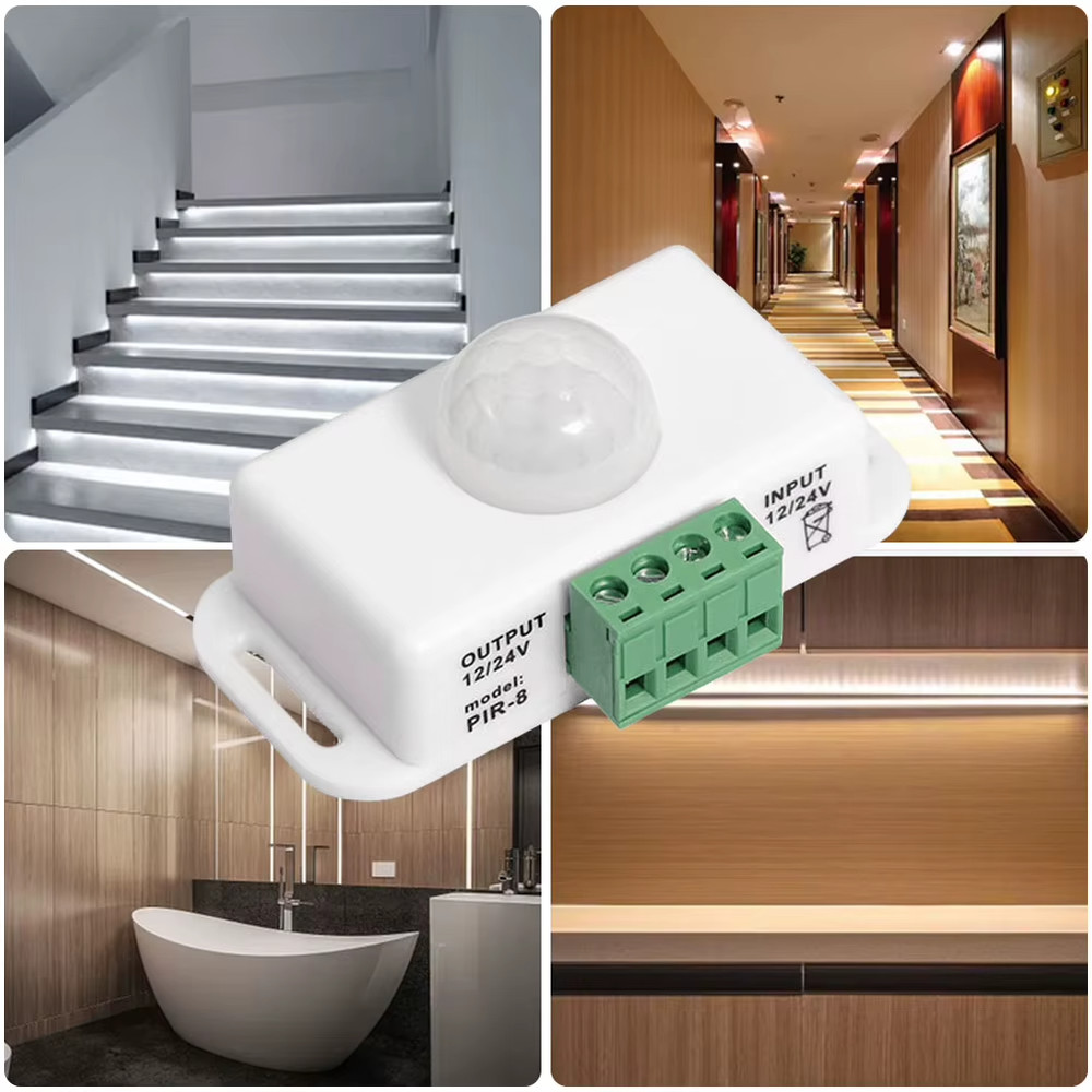 Motion Sensor Switch DC 12V-24V 8A Motion Sensor Motion Sensor Infrared PIR LED