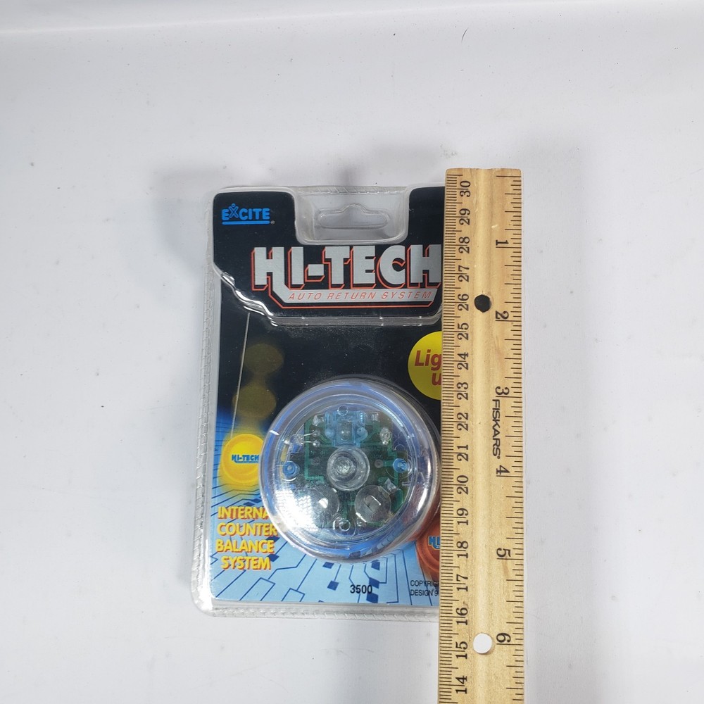 Excite Hi-Tech Yo Yo Auto Return System Model 3500 Lights Up Clear New Sealed