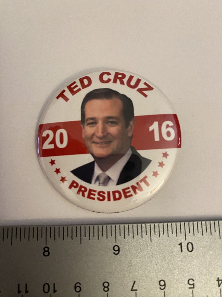 Ted Cruz President 2016 Pin Back Button P131