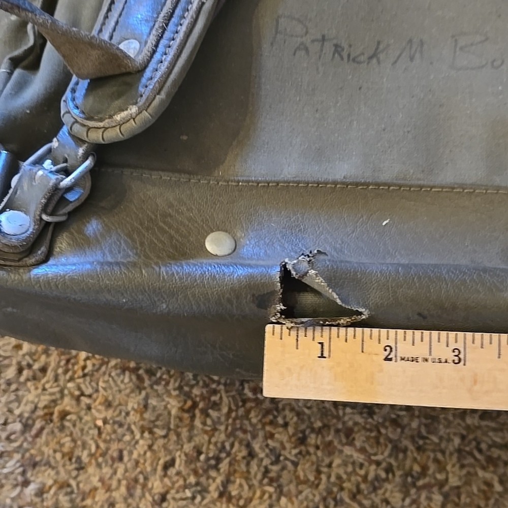 Deuter Augsburg Military Backpack Leather Canvas Internal Frame Vintage