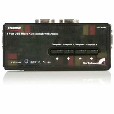 StarTech StarTech SV411KUSB - KVM / audio switch - USB - 4 ports - 1 local user