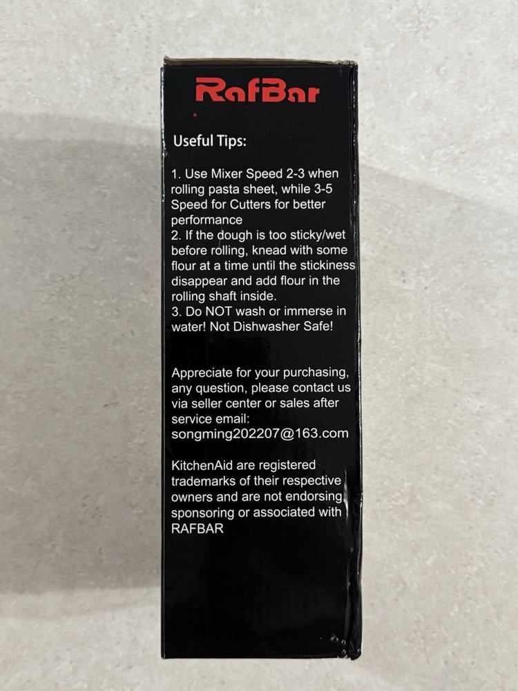 Rafbar Pasta Maker Attachment For Kitchenaid Mixer