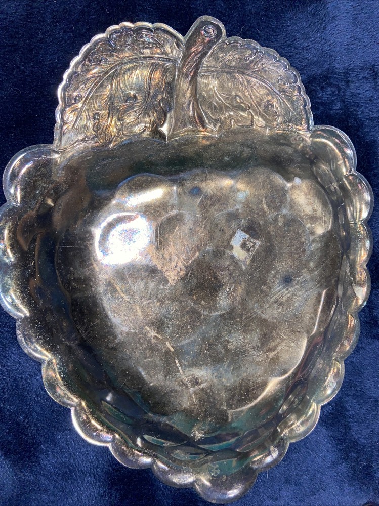 Brass Textured Grape Vine Tinker Dish Tray