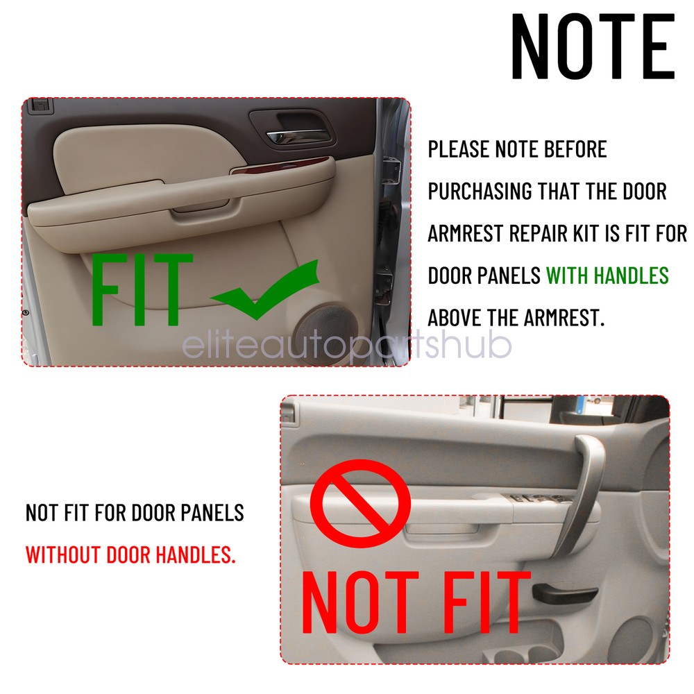 Front Driver Left Side Door Armrest Handle for 10-14 Select Chevrolet/GMC Models