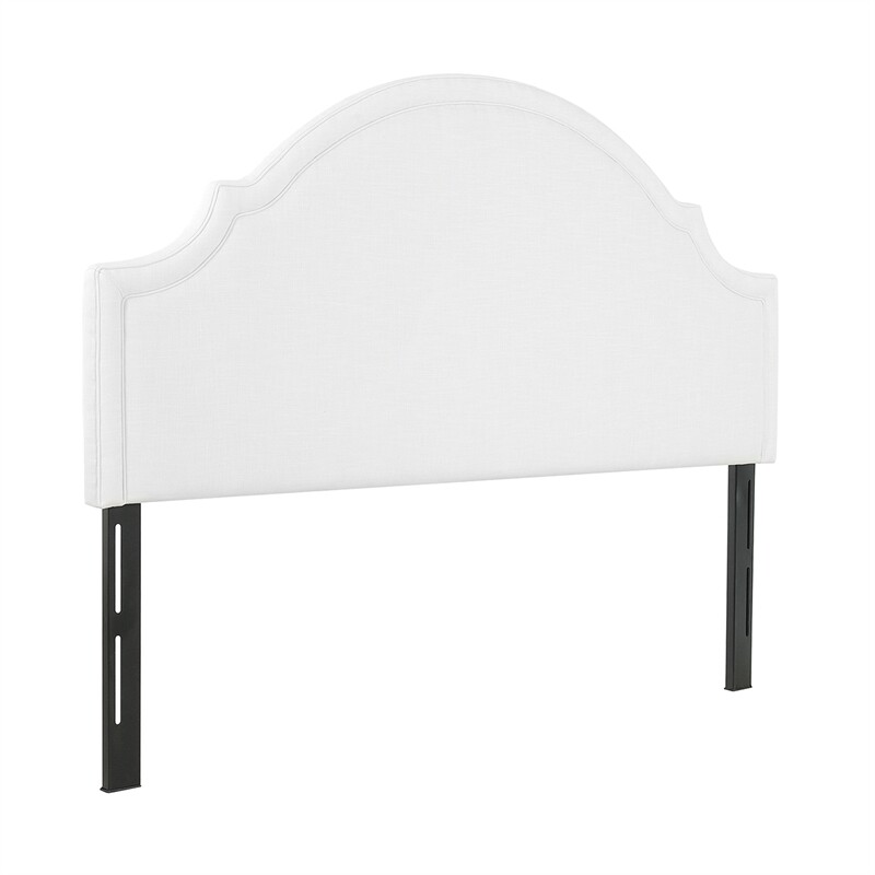 Catherine Upholstered King Headboard Antique White