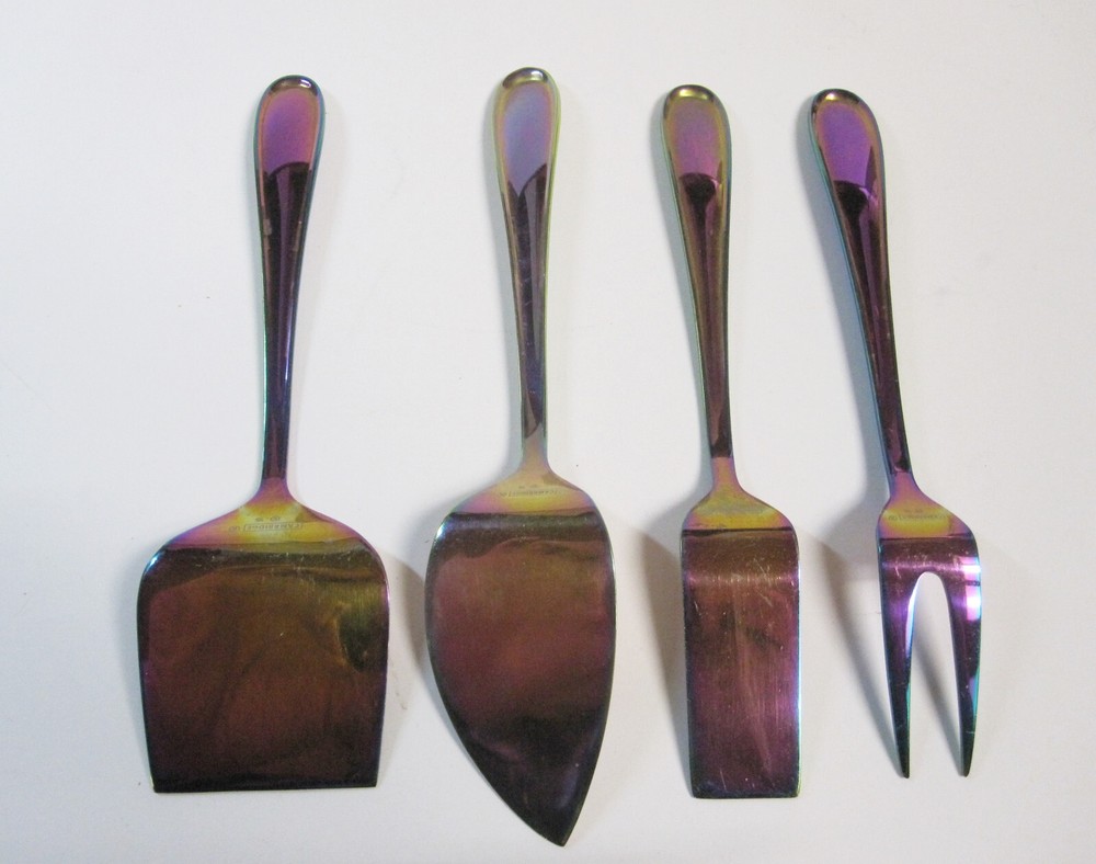 Cambridge CELESTE RAINBOW 4-PC Cheese Serving Set Stainless