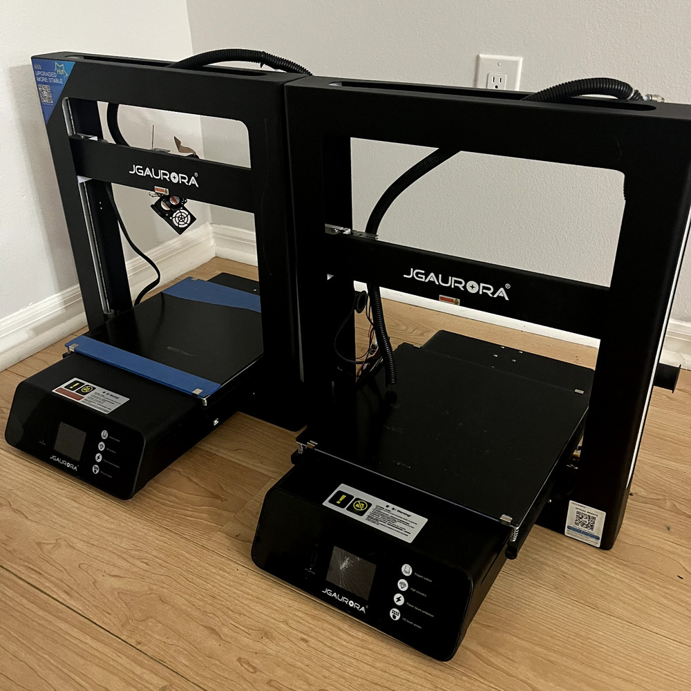 JGAurora JGMaker A5S 3d Printer BUNDLE! 2 3D PRINTERS!