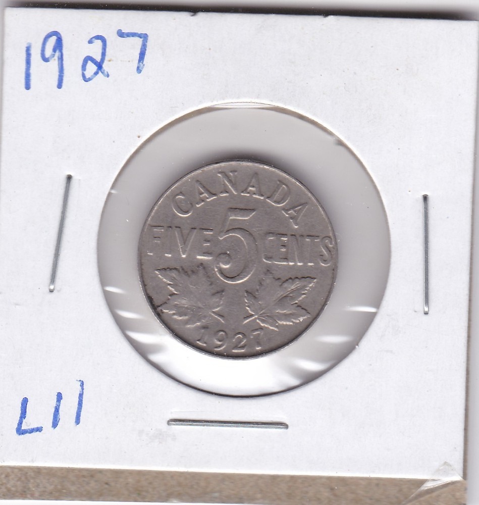 1927 Canada 5 Cents L11