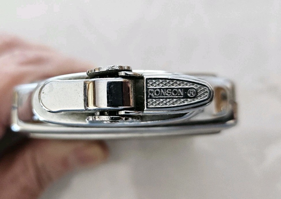 Old Art Deco RONSON Cigarette Case & Lighter Engrave Initials BG & Personalized