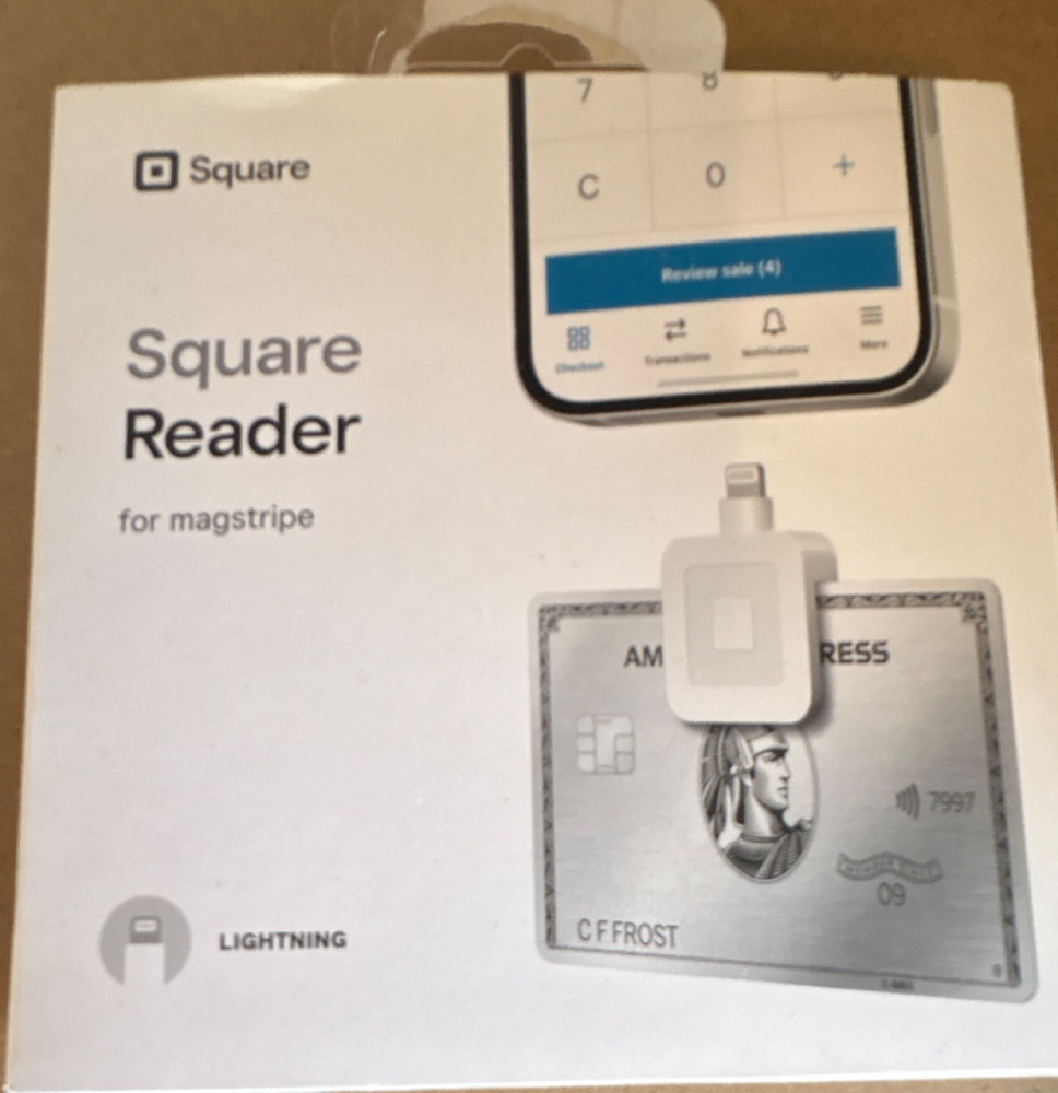 Square Reader for Magstripe Lightning Credit Card Reader for iPhone iPad