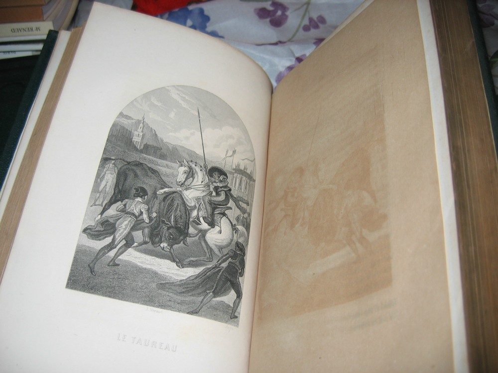 Works by Buffon, after MORIN 2 volumes Superb Leather Binding Engravings