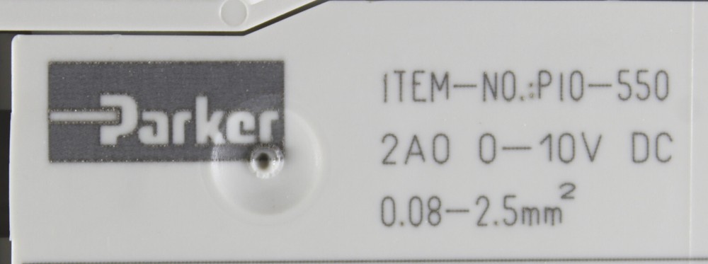 Parker PIO-550 Input Output PLC Module 2A 0-10V DC .08-2.5mm