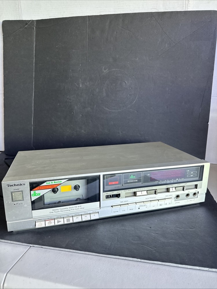 Technics RS-B18 Stereo Cassette Deck DBX Dolby B/C – Powers On, Sound Weak