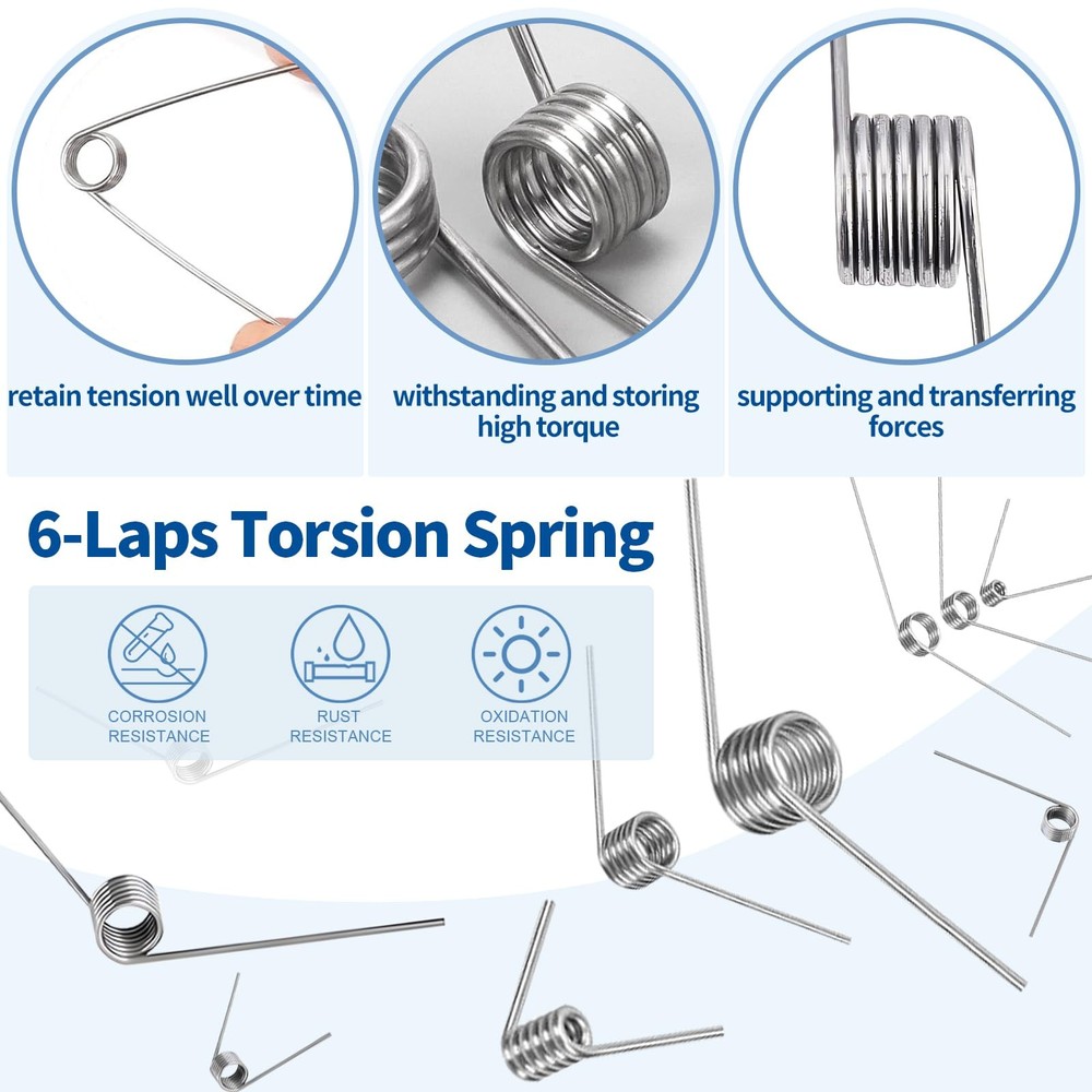 Waltool 115Pcs 21 Sizes Torsional Springs and Mini Compression Spring...