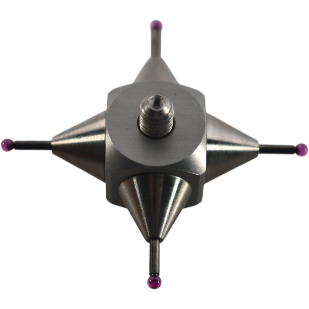 NEW CMM Star Probe Ruby Ball Indicator Point 4-Way Adapter 2mm