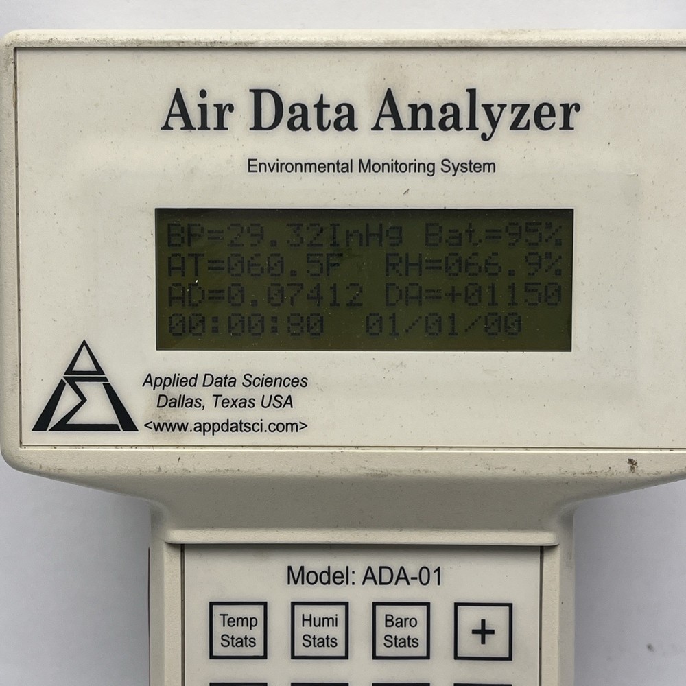 Applied Data Science ADA-01 Air Data Analyzer Used Env Monitor