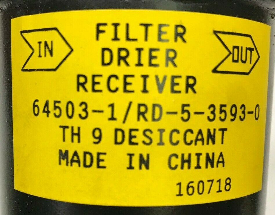 New NOS Red Dot Filter-Drier-Receiver RD-5-3593-0