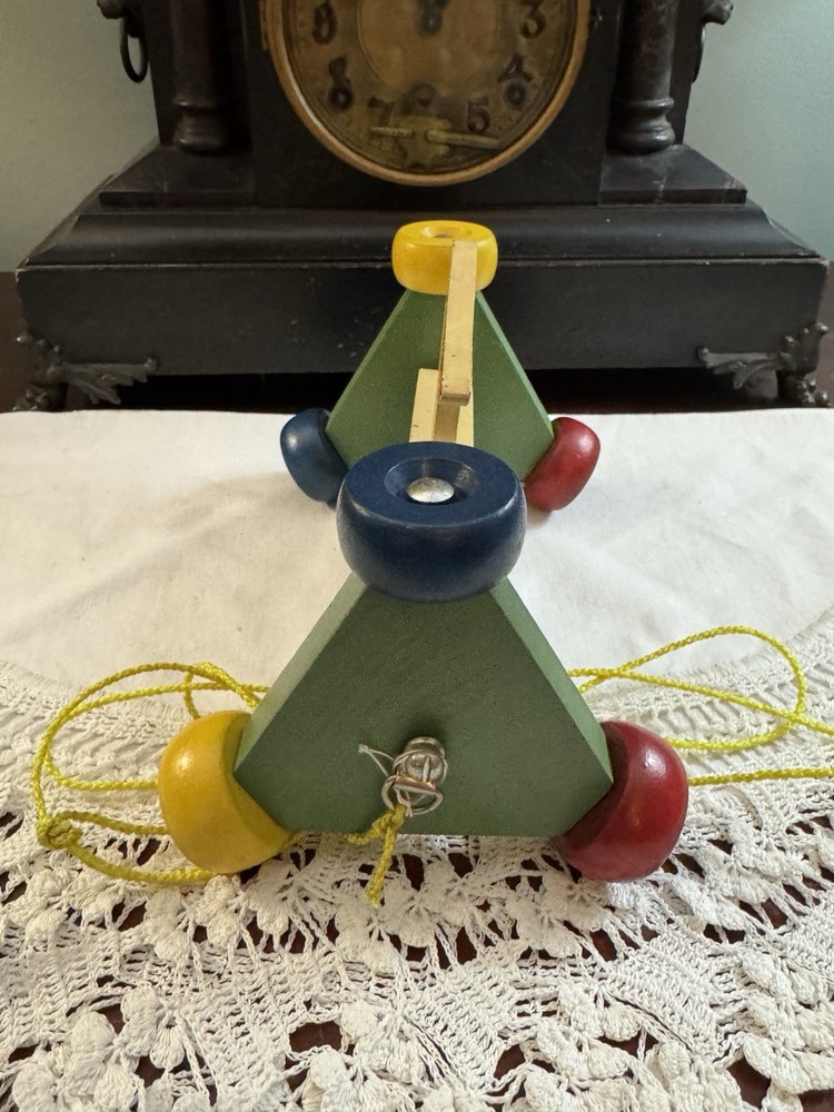 VINTAGE HOLGATE 727 WOODEN DUCK PULL TOY