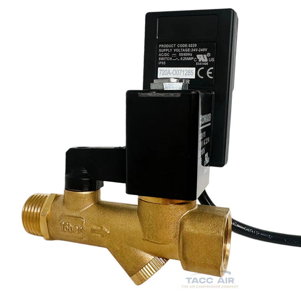 Conrader Electronic Auto Air Compressor Tank Water Moisture Timer Drain Valve