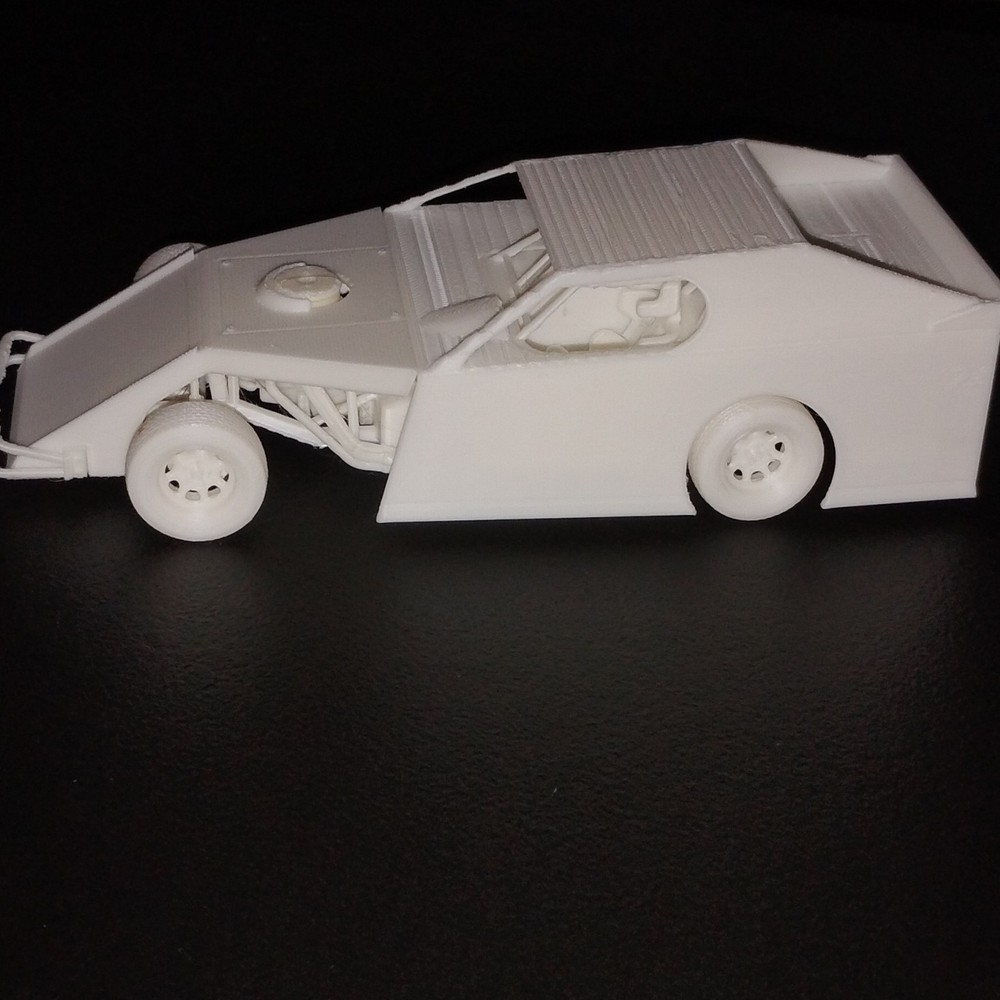 1/25 Dirt Modified Model Car Kit – 3D Printed – Unassembled Race Car