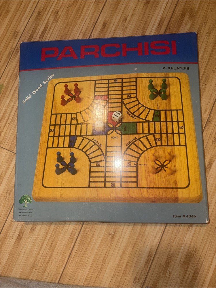 Vintage Parchisi Game Solid Wood Series