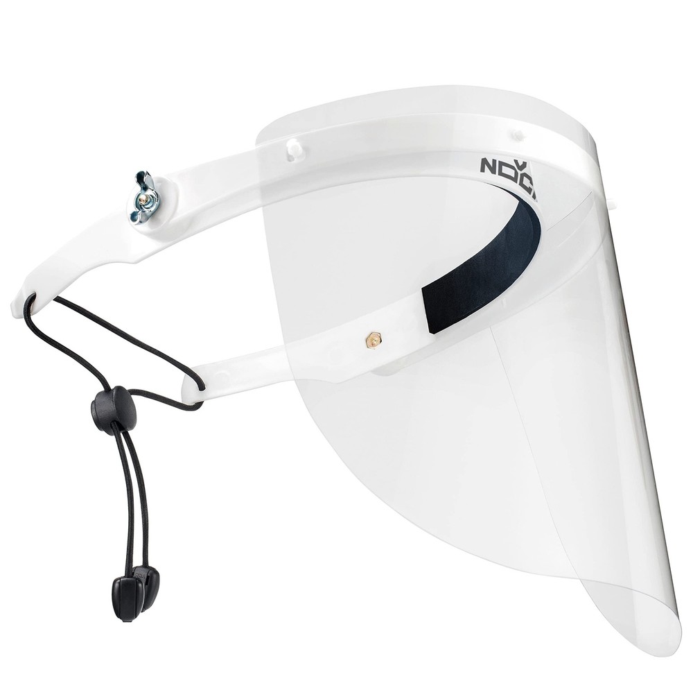 Protective Shield with Adjustable Headband and 2 Reusable Plastic Visors — Fl...