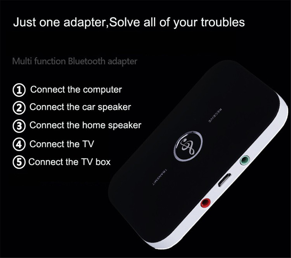 Bluetooth Transmitter & Receiver Wireless Adapter For Home stereos/speakers