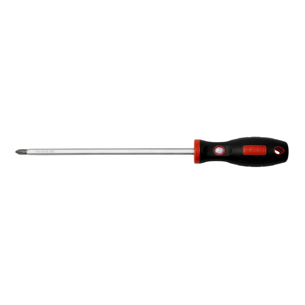 Genius Tools PH.2 Phillips Screwdriver w/Soft Handle, 300mmL - 506+1902
