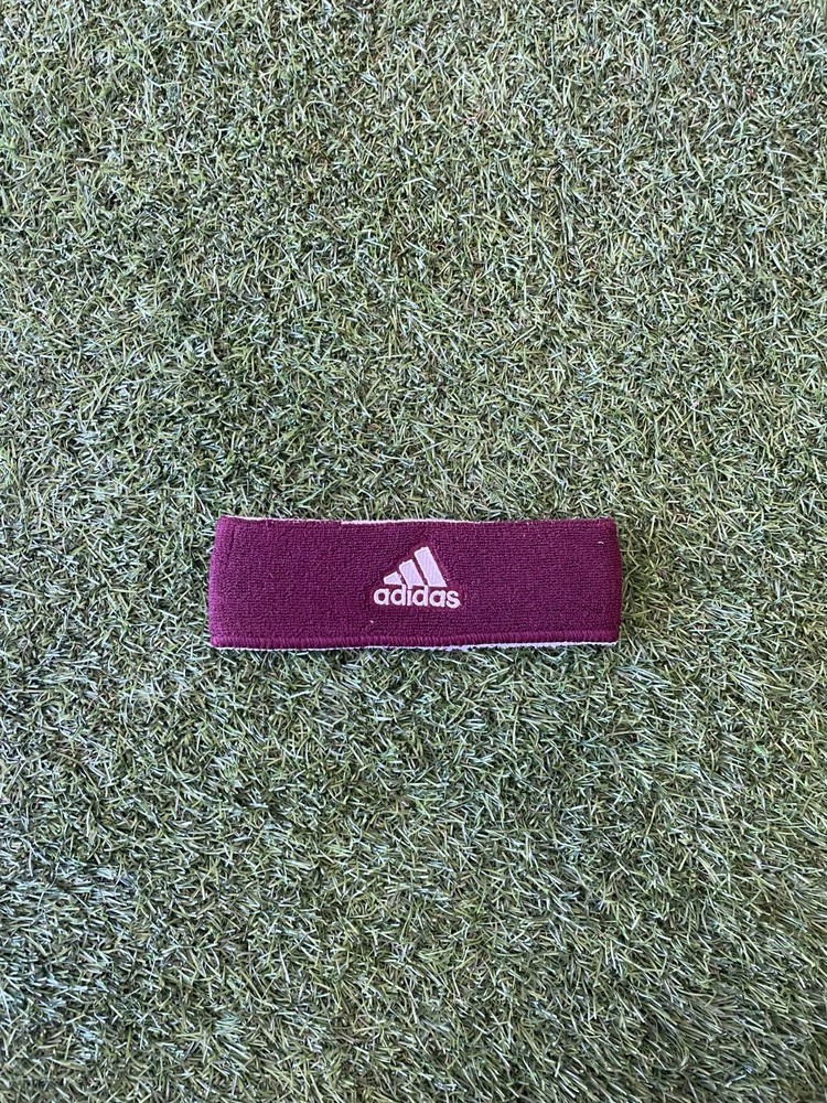 adidas Reversible Headband - Maroon/White