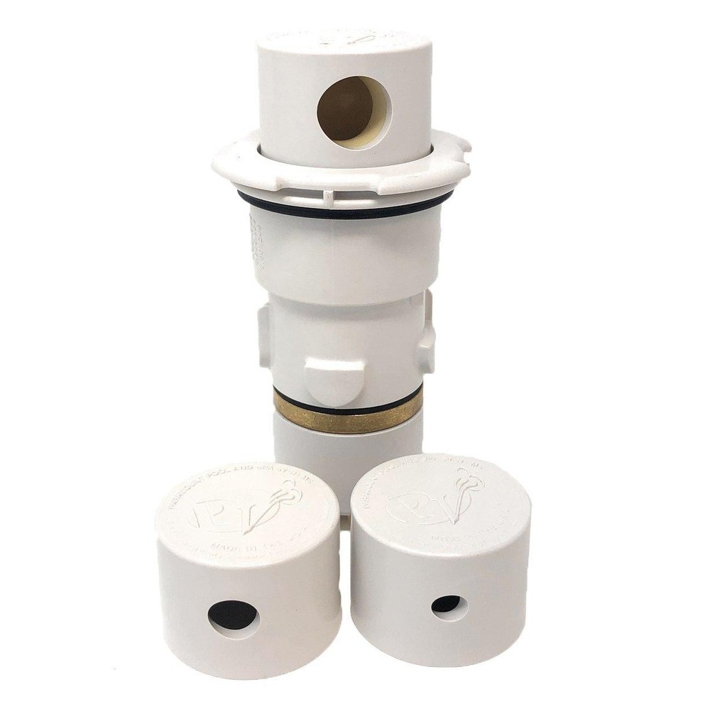 PV3 Automatic In-Floor Cleaning and Circulating System Nozzle with Cap, White