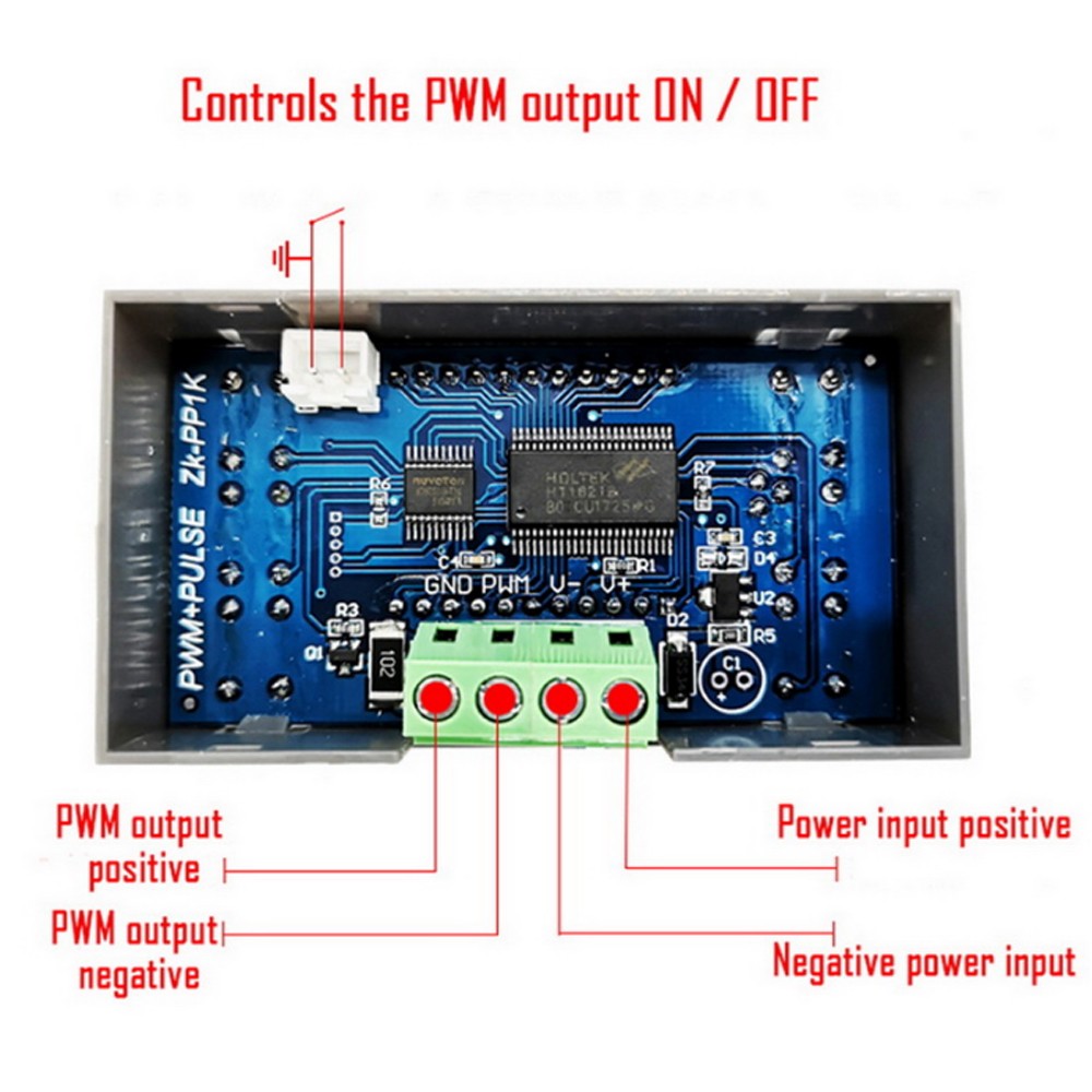 2PC ZK-PP2K PWM Dimming Speed Controller PWM Generator Driver Cycle Delay Module