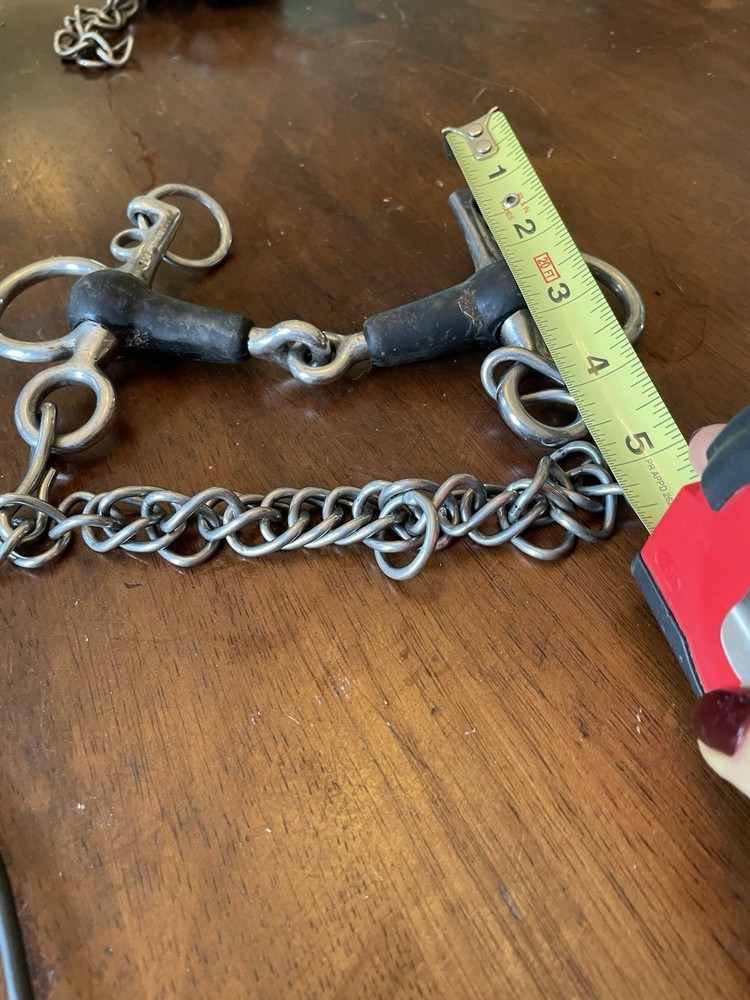 Broken Rubber Pelham 6” With 4” Shank