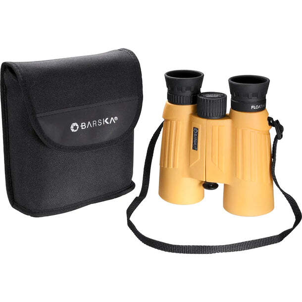 Barska Floatmaster 10x30mm Waterproof Floating Yellow Binoculars AB11092