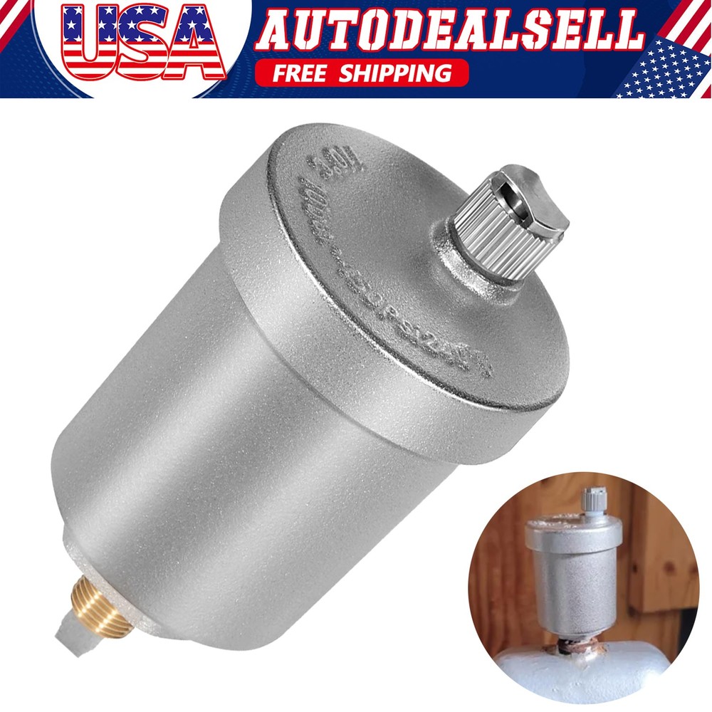 400-4 1/8-Inch NPT Automatic Float Air Vent Valve for Hot Water Heating Systems