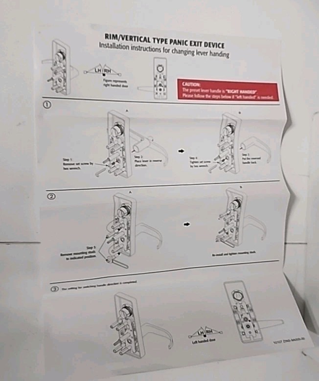 PAMEX E5000/LPA-AL PANIC EXIT DEVICE