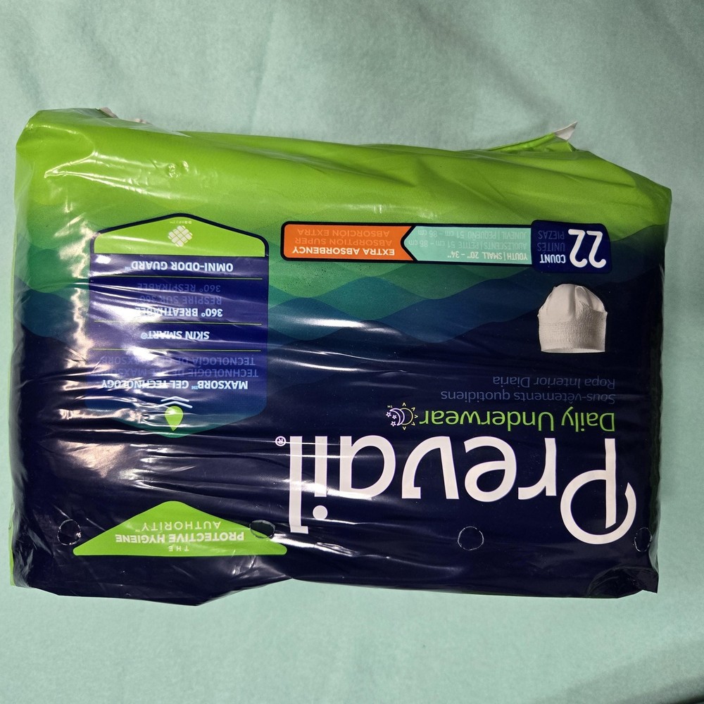 Prevail Daily Underwear Small Medium 22ct 2 Pack MaxSorb Extra Absorbency Adult