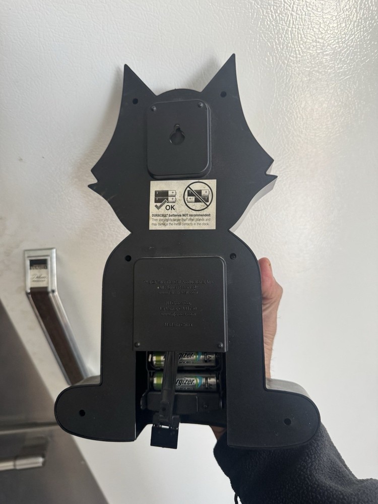 Felix the cat Clock With Moving Eyes MISSING TAIL