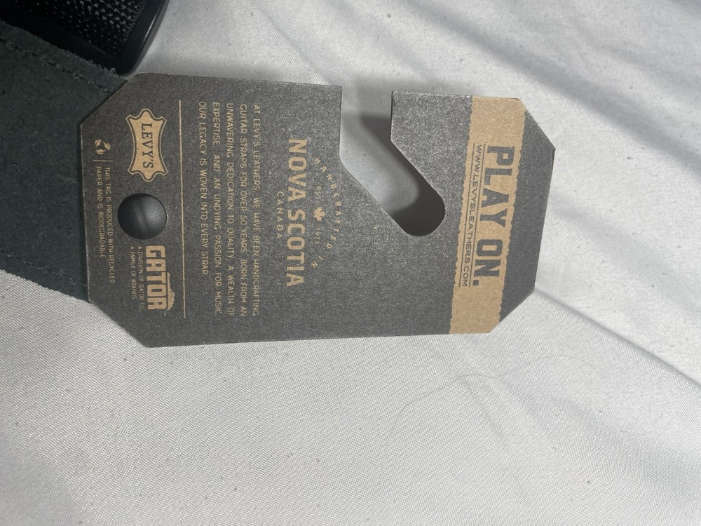 Levy's Leathers M8POLY-BLK 2" Polypropylene Guitar Strap w/ Tri-glide Adjustment
